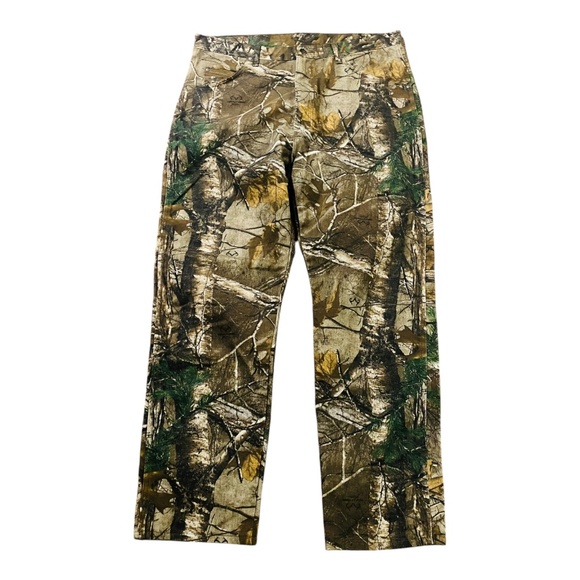 Mens Wrangler Pro Gear Realtree Camo Pants W38xL31 Hardwoods Hunting Waking - Picture 7 of 12
